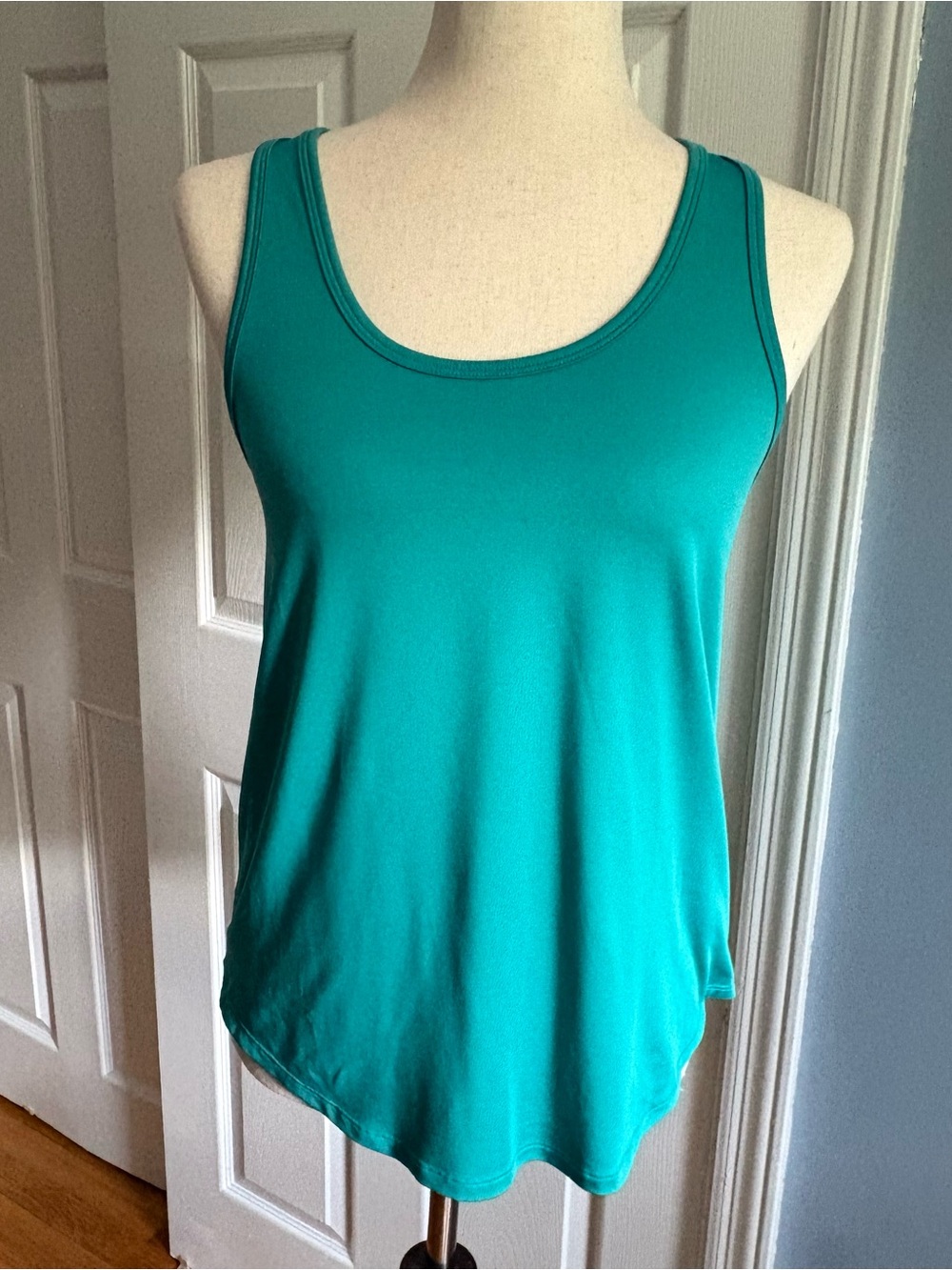 SO Women’s Teal Green Textured Jacquard Racerback Active Tank Top Medium